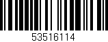 Código de barras (EAN, GTIN, SKU, ISBN): '53516114'