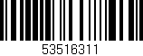 Código de barras (EAN, GTIN, SKU, ISBN): '53516311'