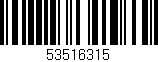 Código de barras (EAN, GTIN, SKU, ISBN): '53516315'