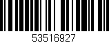 Código de barras (EAN, GTIN, SKU, ISBN): '53516927'
