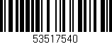 Código de barras (EAN, GTIN, SKU, ISBN): '53517540'