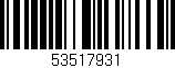 Código de barras (EAN, GTIN, SKU, ISBN): '53517931'