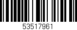 Código de barras (EAN, GTIN, SKU, ISBN): '53517961'