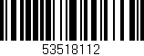 Código de barras (EAN, GTIN, SKU, ISBN): '53518112'
