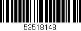 Código de barras (EAN, GTIN, SKU, ISBN): '53518148'