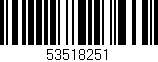 Código de barras (EAN, GTIN, SKU, ISBN): '53518251'