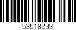 Código de barras (EAN, GTIN, SKU, ISBN): '53518299'