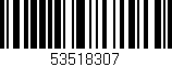Código de barras (EAN, GTIN, SKU, ISBN): '53518307'
