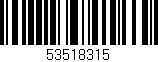 Código de barras (EAN, GTIN, SKU, ISBN): '53518315'