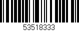 Código de barras (EAN, GTIN, SKU, ISBN): '53518333'