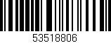 Código de barras (EAN, GTIN, SKU, ISBN): '53518806'