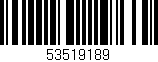 Código de barras (EAN, GTIN, SKU, ISBN): '53519189'