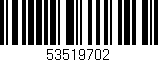 Código de barras (EAN, GTIN, SKU, ISBN): '53519702'