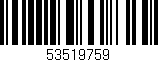 Código de barras (EAN, GTIN, SKU, ISBN): '53519759'