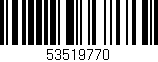 Código de barras (EAN, GTIN, SKU, ISBN): '53519770'