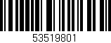 Código de barras (EAN, GTIN, SKU, ISBN): '53519801'