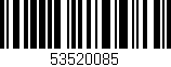 Código de barras (EAN, GTIN, SKU, ISBN): '53520085'