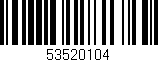 Código de barras (EAN, GTIN, SKU, ISBN): '53520104'