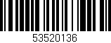 Código de barras (EAN, GTIN, SKU, ISBN): '53520136'