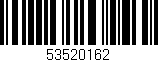 Código de barras (EAN, GTIN, SKU, ISBN): '53520162'