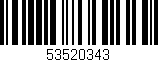 Código de barras (EAN, GTIN, SKU, ISBN): '53520343'