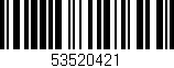 Código de barras (EAN, GTIN, SKU, ISBN): '53520421'
