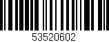 Código de barras (EAN, GTIN, SKU, ISBN): '53520602'