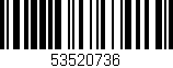 Código de barras (EAN, GTIN, SKU, ISBN): '53520736'