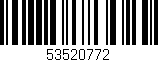 Código de barras (EAN, GTIN, SKU, ISBN): '53520772'