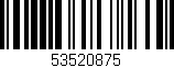 Código de barras (EAN, GTIN, SKU, ISBN): '53520875'