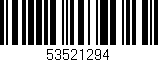 Código de barras (EAN, GTIN, SKU, ISBN): '53521294'