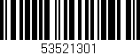 Código de barras (EAN, GTIN, SKU, ISBN): '53521301'