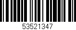 Código de barras (EAN, GTIN, SKU, ISBN): '53521347'