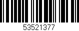 Código de barras (EAN, GTIN, SKU, ISBN): '53521377'