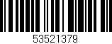 Código de barras (EAN, GTIN, SKU, ISBN): '53521379'