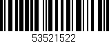 Código de barras (EAN, GTIN, SKU, ISBN): '53521522'