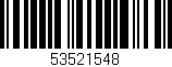 Código de barras (EAN, GTIN, SKU, ISBN): '53521548'