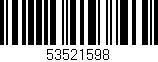 Código de barras (EAN, GTIN, SKU, ISBN): '53521598'