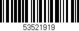Código de barras (EAN, GTIN, SKU, ISBN): '53521919'