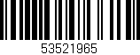 Código de barras (EAN, GTIN, SKU, ISBN): '53521965'