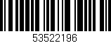 Código de barras (EAN, GTIN, SKU, ISBN): '53522196'