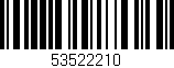 Código de barras (EAN, GTIN, SKU, ISBN): '53522210'