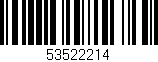 Código de barras (EAN, GTIN, SKU, ISBN): '53522214'