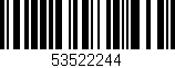 Código de barras (EAN, GTIN, SKU, ISBN): '53522244'