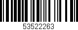 Código de barras (EAN, GTIN, SKU, ISBN): '53522263'