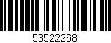 Código de barras (EAN, GTIN, SKU, ISBN): '53522268'