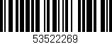 Código de barras (EAN, GTIN, SKU, ISBN): '53522269'