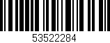 Código de barras (EAN, GTIN, SKU, ISBN): '53522284'