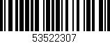Código de barras (EAN, GTIN, SKU, ISBN): '53522307'