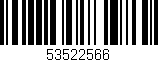 Código de barras (EAN, GTIN, SKU, ISBN): '53522566'